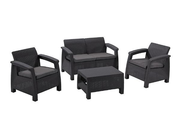 Puutarhakalusteet Keter Corfu, grafiitti