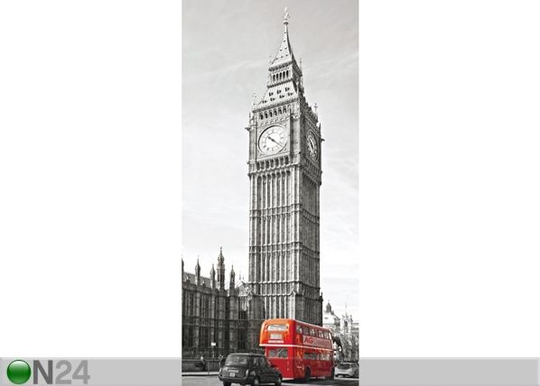 Fleece kuvatapetti BIG BEN AND DOUBLE DECKER 90x202 cm