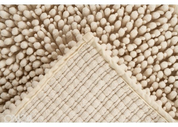 Kylpyhuoneen matto Fluffy Ivory 40x60 cm