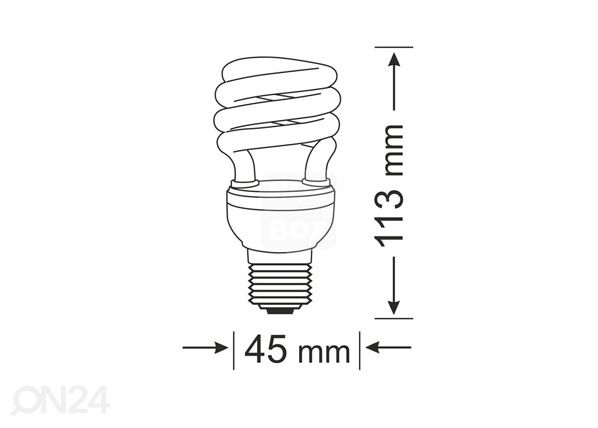 LED-sähkölamppu E27 11 W 2 kpl