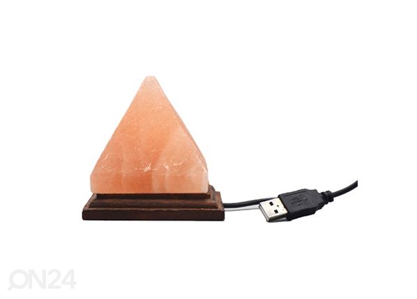 LED Suolalamppu Pyramidi USB