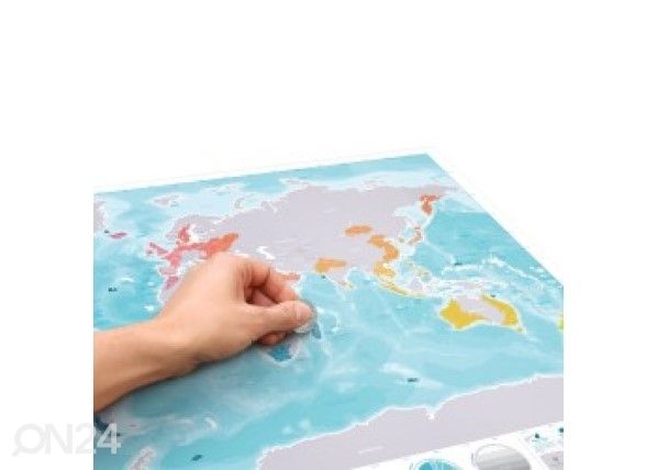 Raaputettava maailmankartta, valtameri