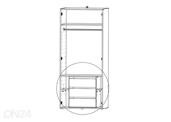 Vaatekaapin laatikosto MRK 889