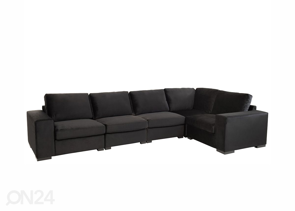 2-istuttava sohva Noir kuvasuurennos