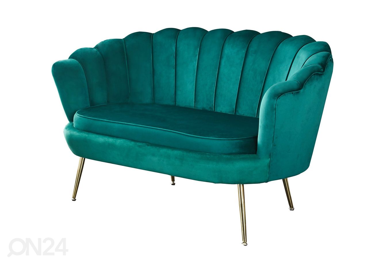 2-istuttava sohva, vihreä kuvasuurennos