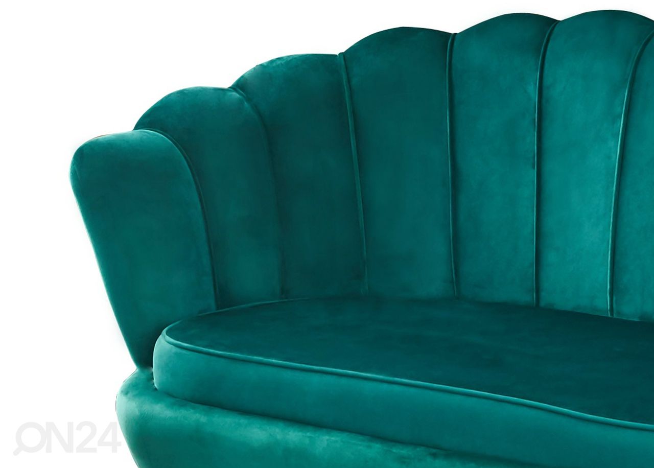 2-istuttava sohva, vihreä kuvasuurennos