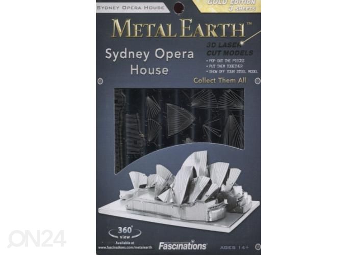 3D palapeli Metal Earth Sydneyn oopperatalo kuvasuurennos