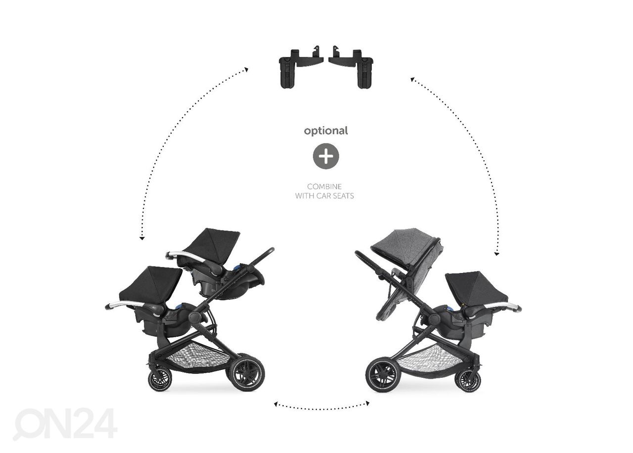 Adapteri turvakaukaloon Hauck Comfort Fix / Select Baby + Atlantic Twin kuvasuurennos