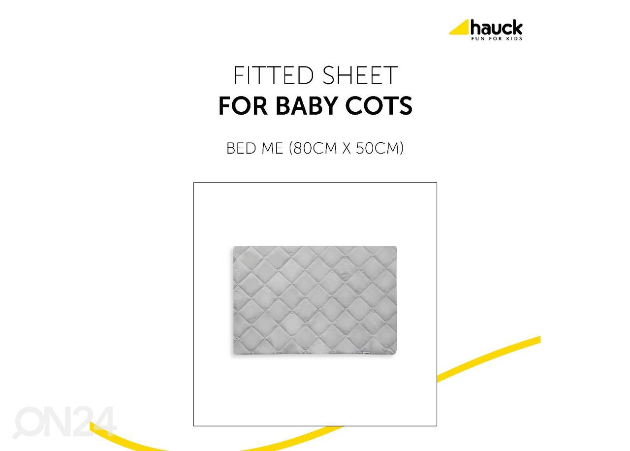 Aluslakana kuminauhalla vauvan kehtoon Hauck Bed Me 50x80 cm kuvasuurennos