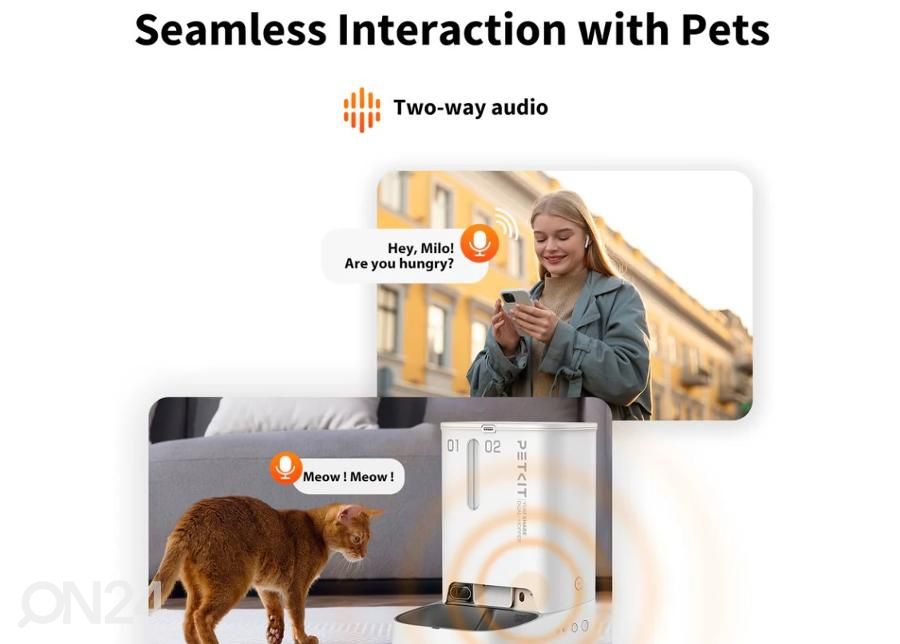 Älykäs lemmikkien ruokinta-automaatti kameralla Petkit P591 YumShare 2+3 L kuvasuurennos