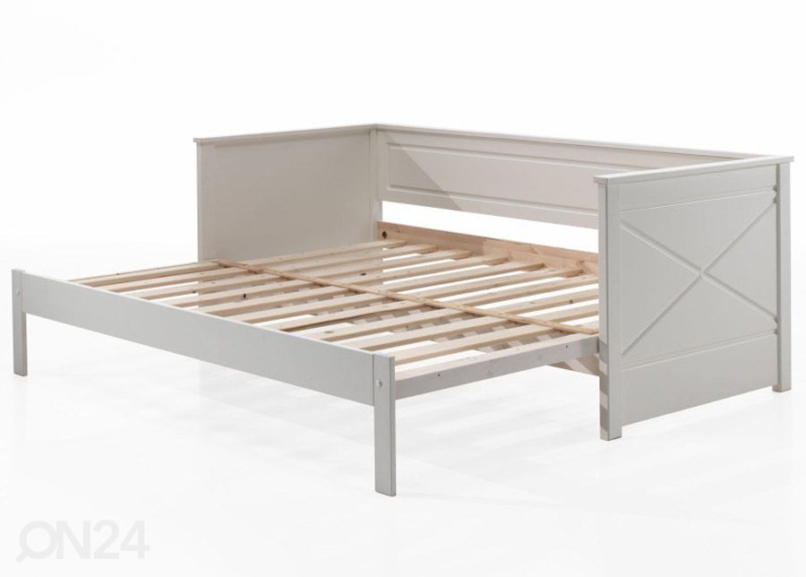 Avattava sänky Pino 90/180x200 cm, valkoinen kuvasuurennos