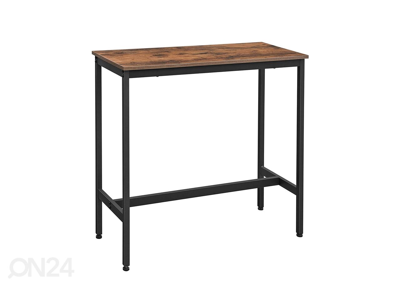 Baaripöytä 40x100 cm, ruskea/musta kuvasuurennos