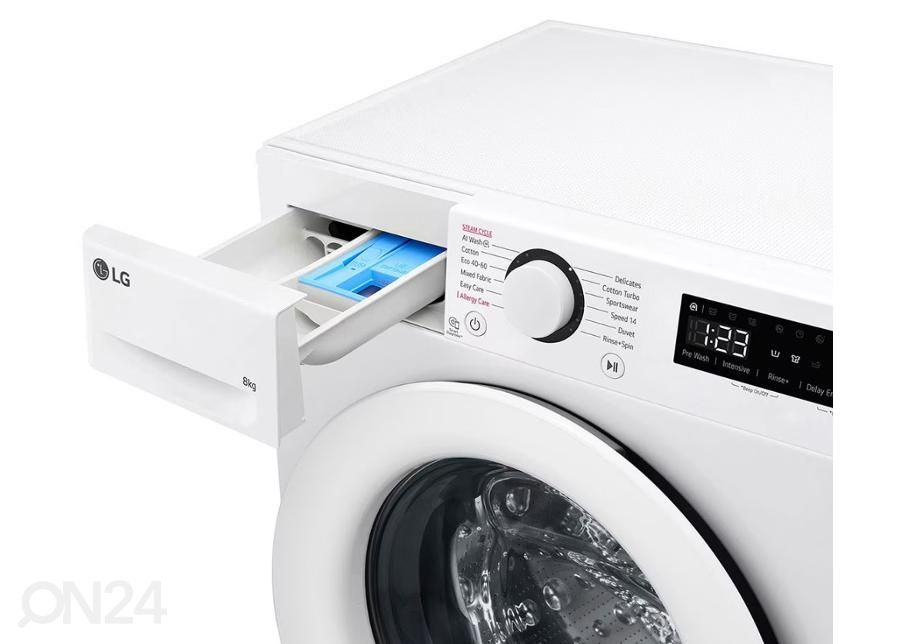 Edestä täytettävä pesukone LG F2WR508SWW kuvasuurennos