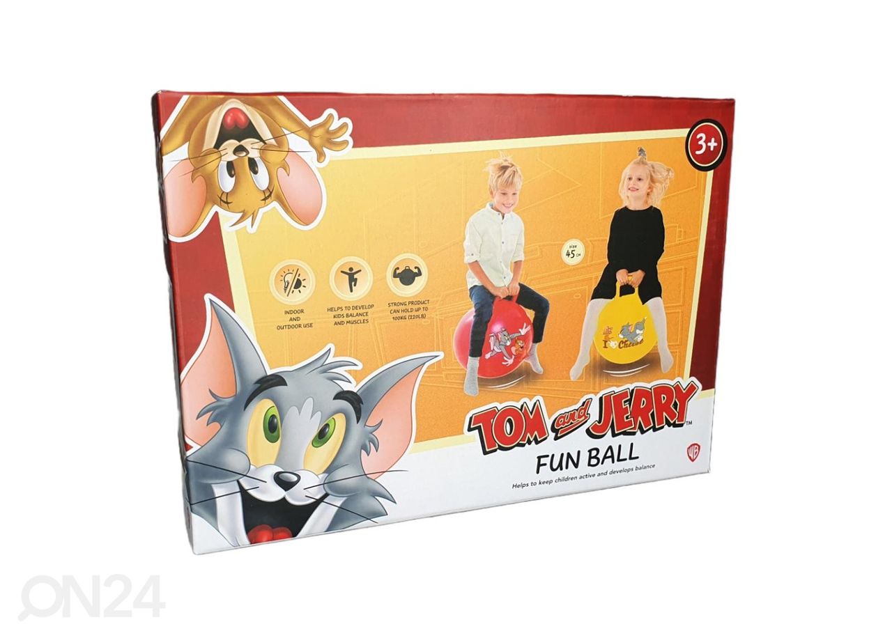 Gerardo's Toys hyppypallo Fun Ball Tom & Jerry, keltainen kuvasuurennos