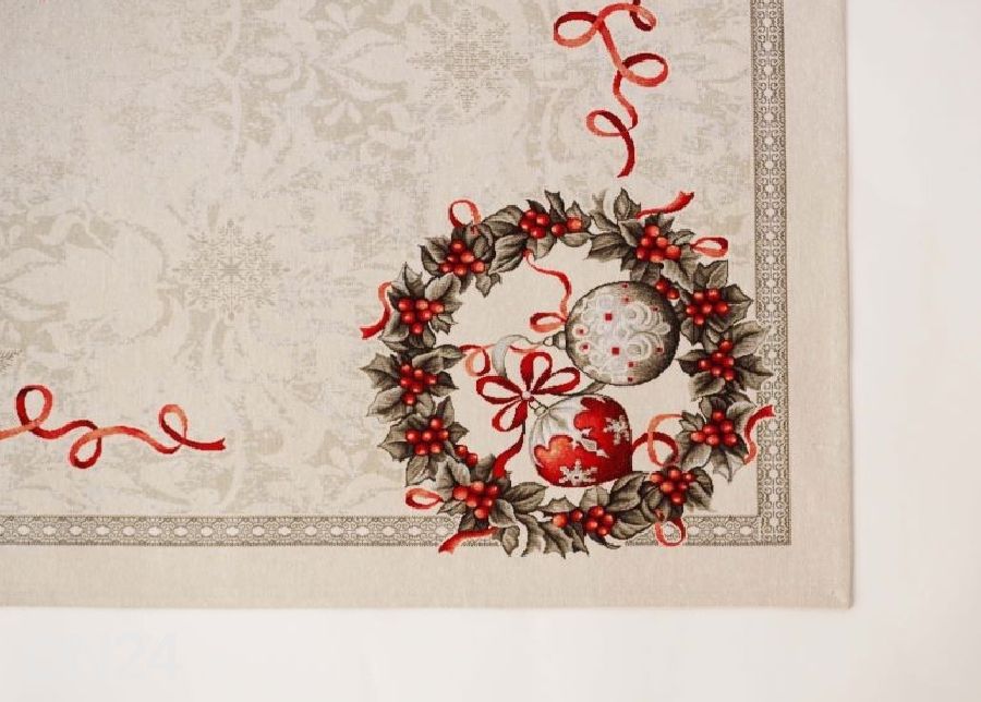 Gobeliinikankainen joululiina Kris 138x236 cm kuvasuurennos
