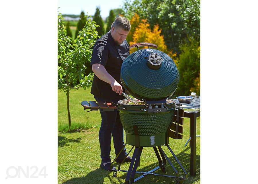 Grilli TunaBone Kamado Pro TBG22GREEN-02, 22", vihreä kuvasuurennos