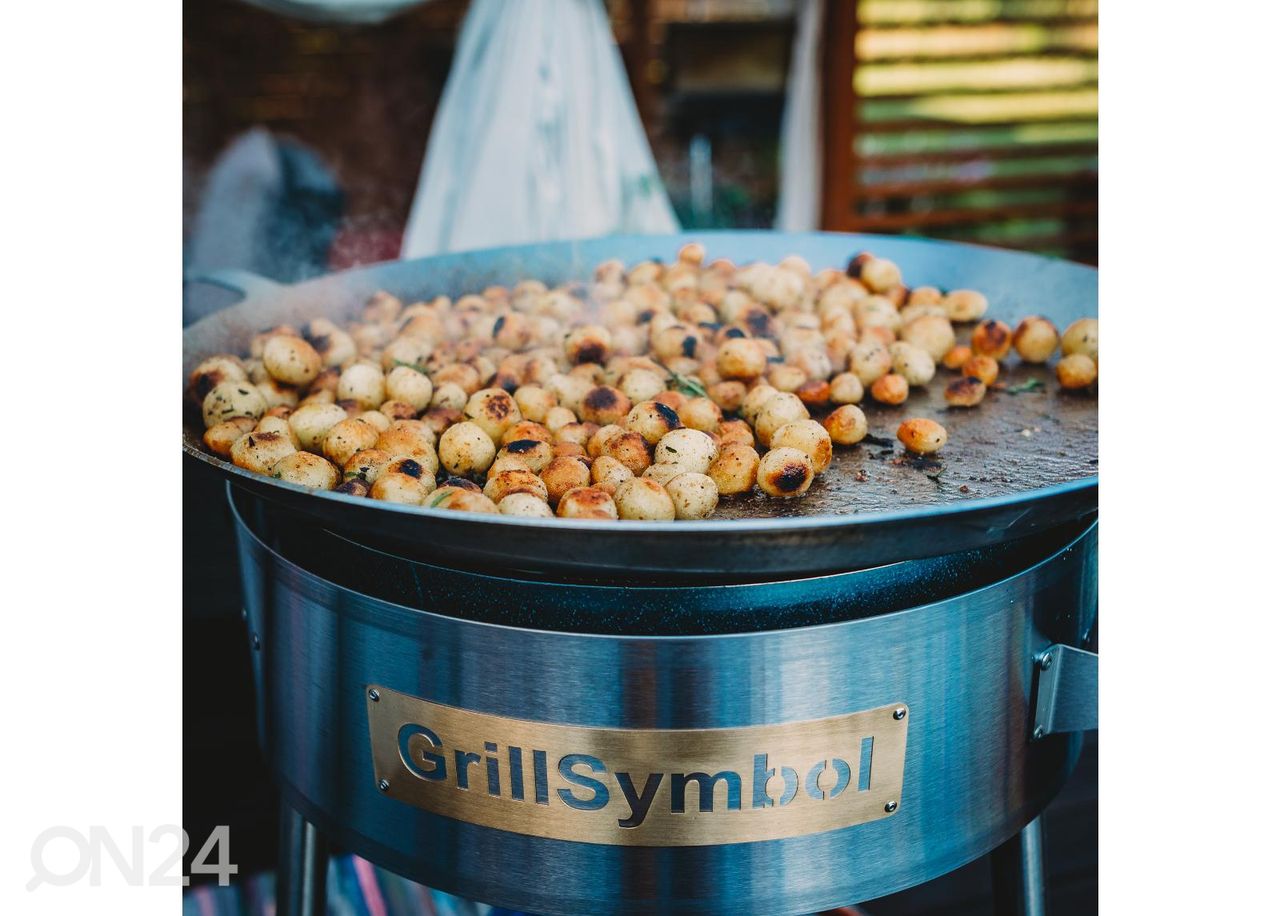 GrillSymbol grillipannu kaasupolttimella PRO-580 inox kuvasuurennos