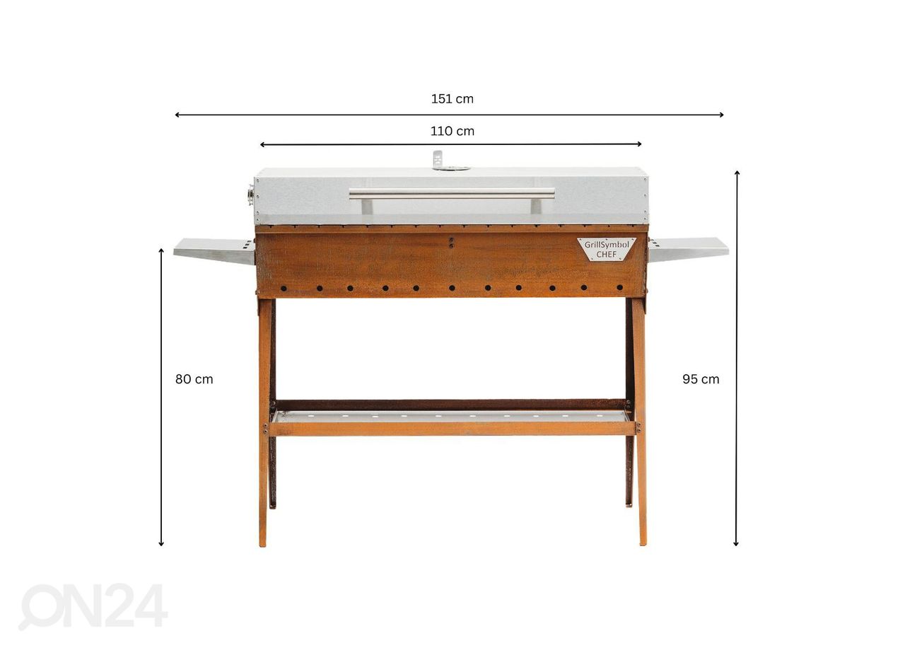 Hiiligrilli GrillSymbol Chef XL kuvasuurennos