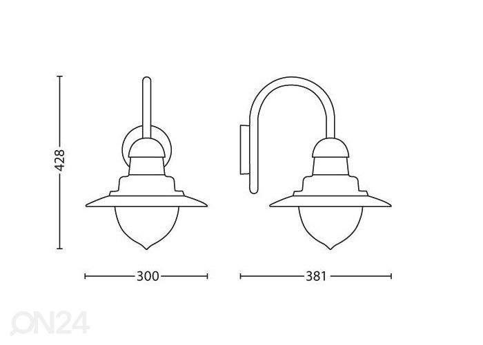 Hopeanvärinen Philips Raindrop seinävalaisin 1xE27 kuvasuurennos