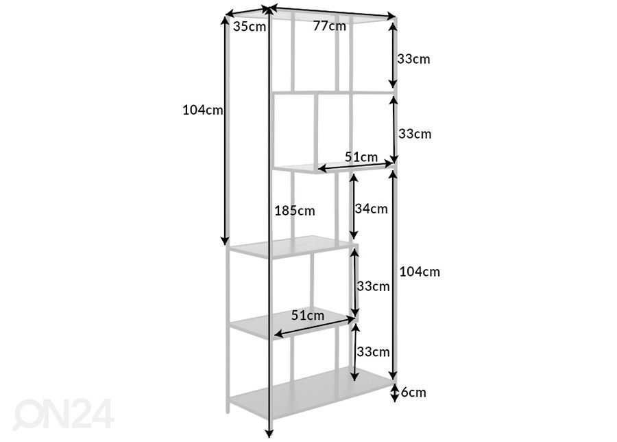 Hyllykkö Slim Line kuvasuurennos