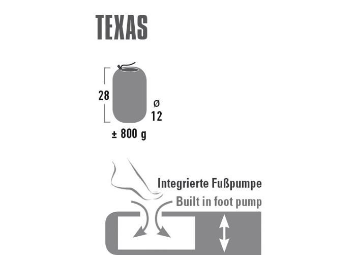 Ilmapatja Texas 183x47x6 5 cm tummanharmaa High Peak kuvasuurennos