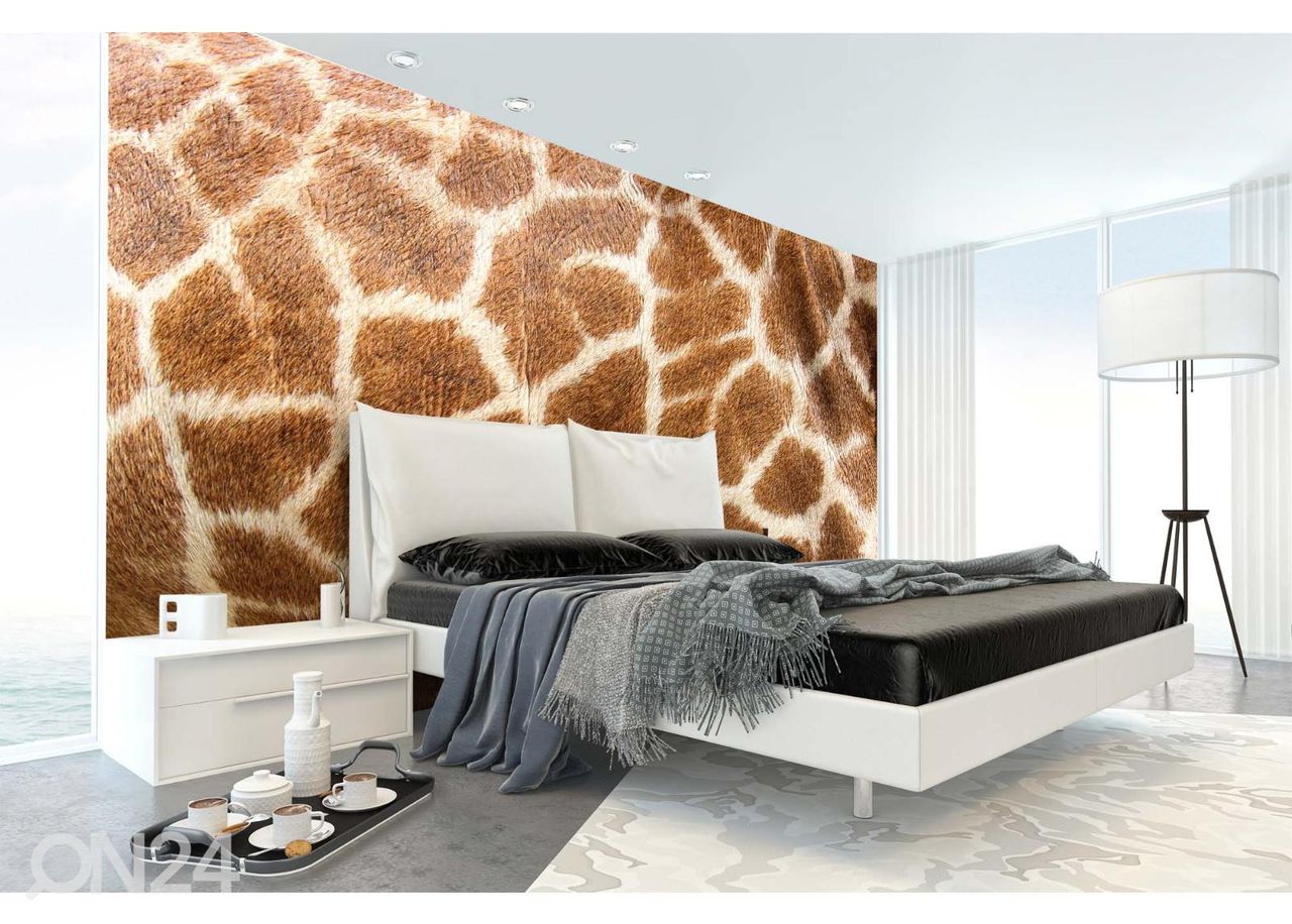 Itseliimautuva kuvatapetti Genuine Leather Of Giraffe kuvasuurennos