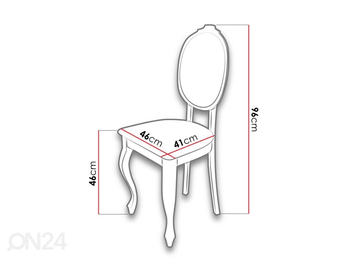 Jatkettava ruokapöytä 100x100-140 cm + 4 tuolia kuvasuurennos