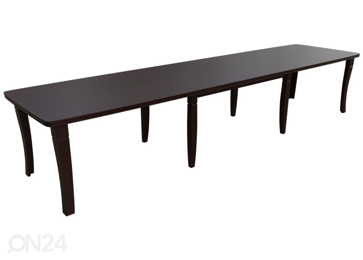 Jatkettava ruokapöytä 100x160-400 cm + 6 tuolia kuvasuurennos