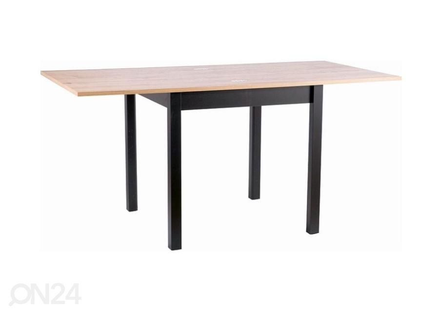 Jatkettava ruokapöytä 80-160x80 cm kuvasuurennos