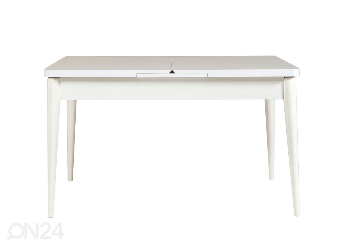 Jatkettava ruokapöytä 80x130-165 cm + 2 tuolia + 2 penkkiä kuvasuurennos