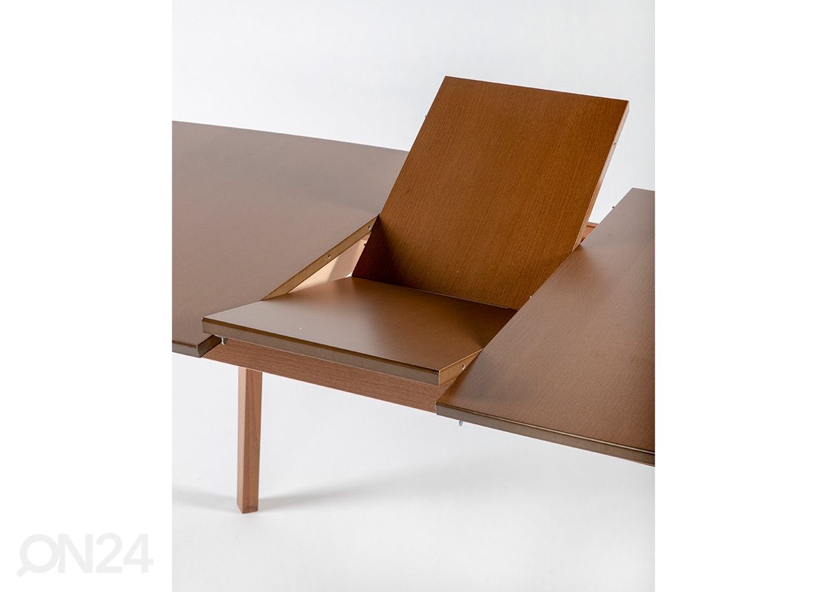 Jatkettava ruokapöytä Bari 80x120-150 cm ja 4 tuolia MODENA, pähkinä kuvasuurennos