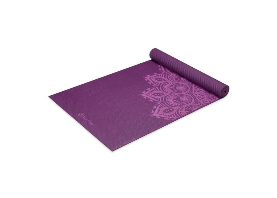 Joogamatto Mandala 6mm GAIAM liila kuvasuurennos