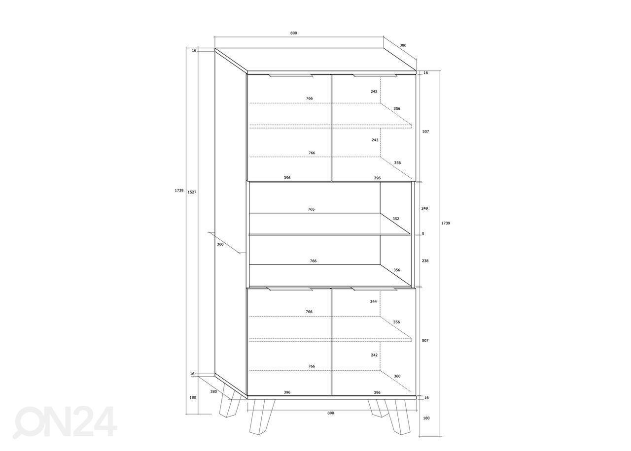 Kaappi 80 cm kuvasuurennos