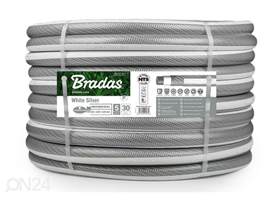 Kasteluletku Bradas NTS White Silver 1/2" kuvasuurennos