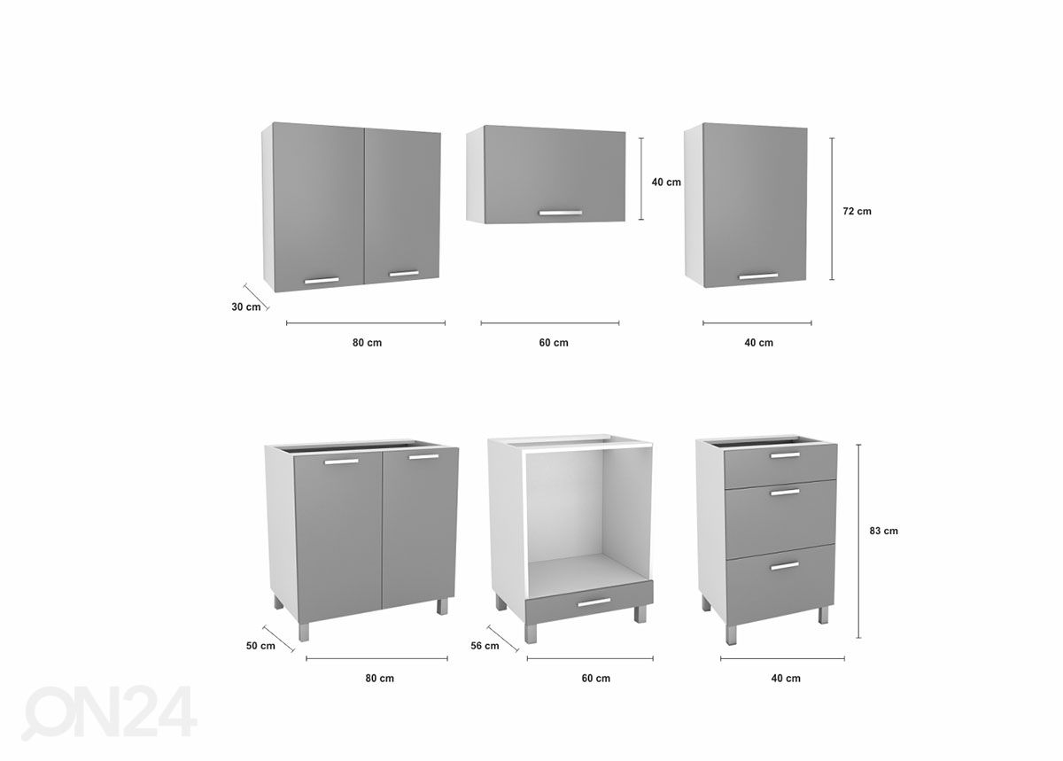 Keittiökalusteet 180 cm kuvasuurennos