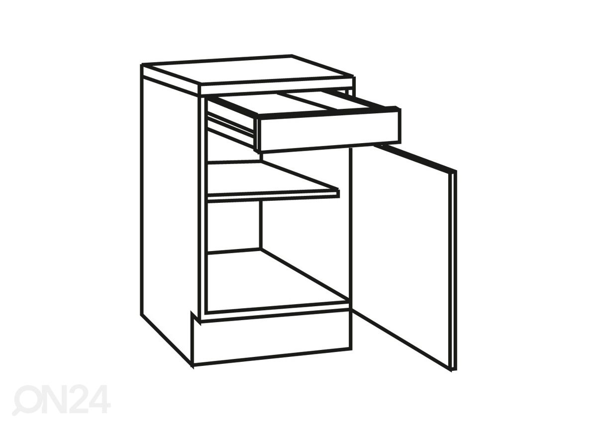 Keittiön alakaappi Faro 50 cm kuvasuurennos