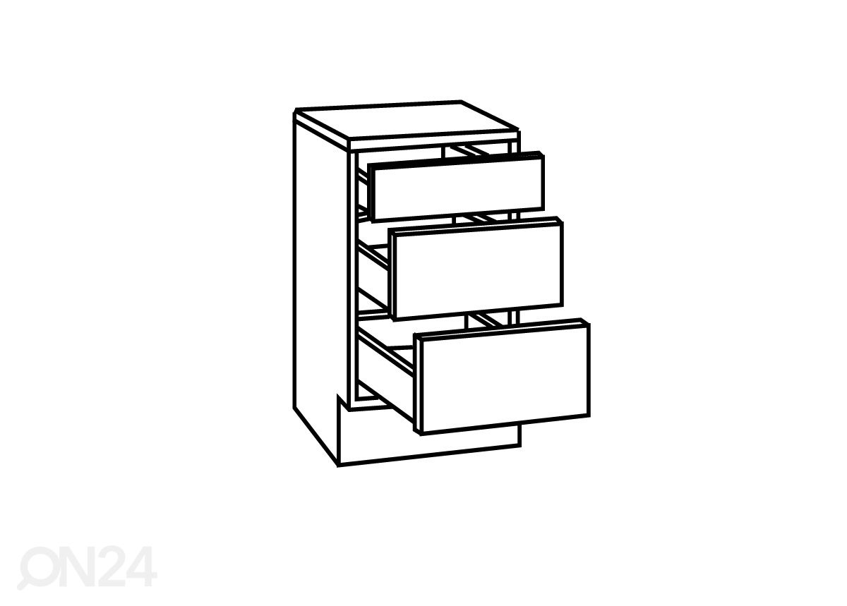 Keittiön alakaappi Genf 60 cm kuvasuurennos