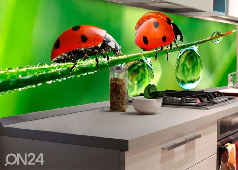 Keittiön välitila Ladybird 260x60 cm kuvasuurennos