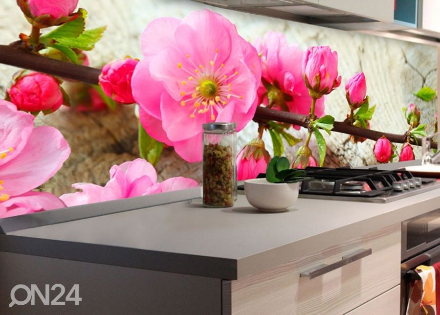 Keittiön välitila Sakura 350x60 cm kuvasuurennos
