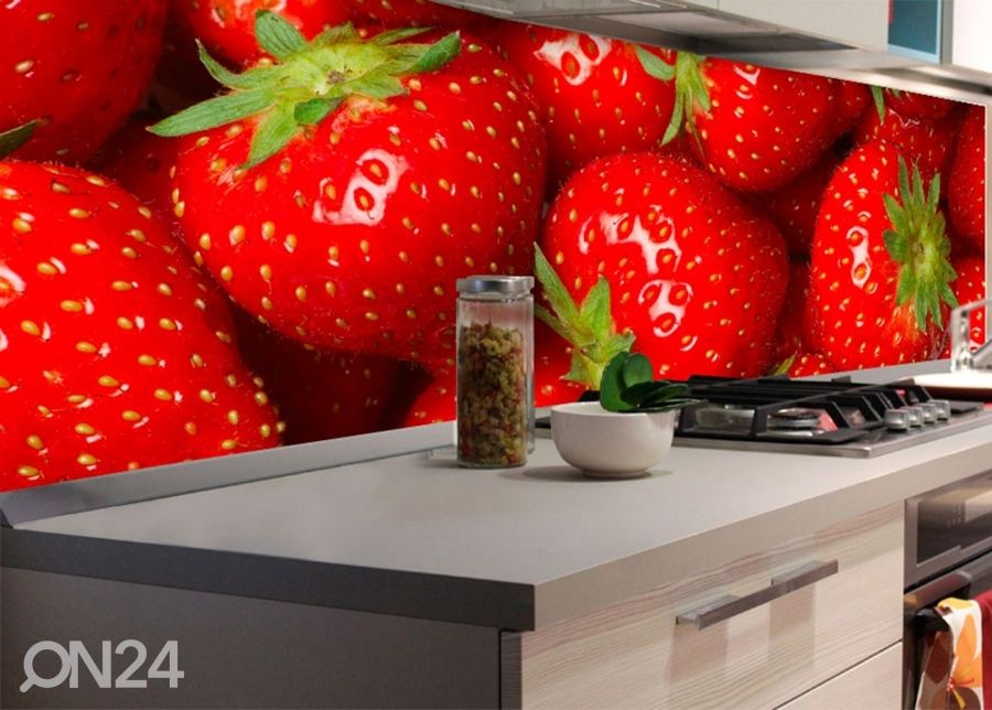 Keittiön välitila Strawberry 180x60 cm kuvasuurennos