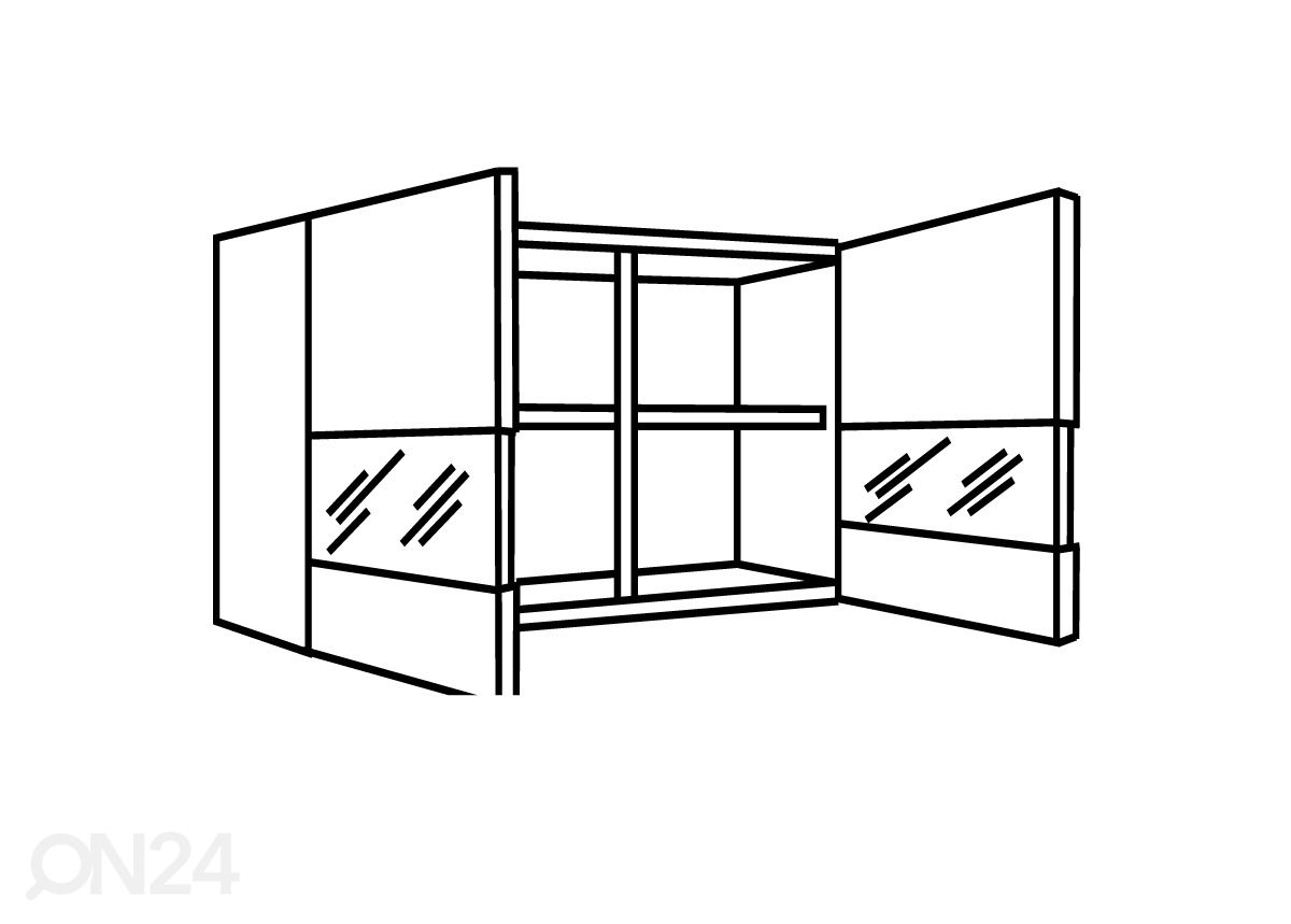 Keittiön yläkaappi Dakar 100 cm kuvasuurennos