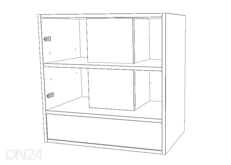 Keittiön yläkaappi liesituulettimelle 60 cm kuvasuurennos