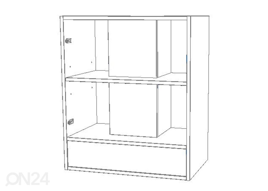 Keittiön yläkaappi liesituulettimelle 60 cm kuvasuurennos