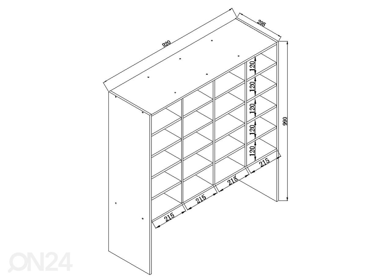 Kenkähylly Hinsol XL 92 cm kuvasuurennos