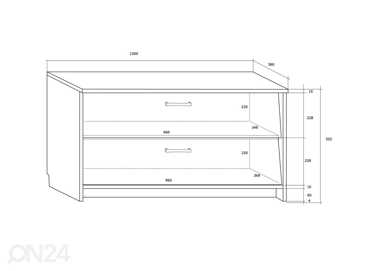 Kenkäkaappi 100 cm kuvasuurennos