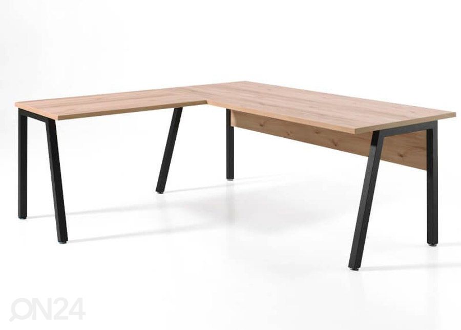 Kirjoituspöytä Pronto, musta/mänty, 180 cm kuvasuurennos