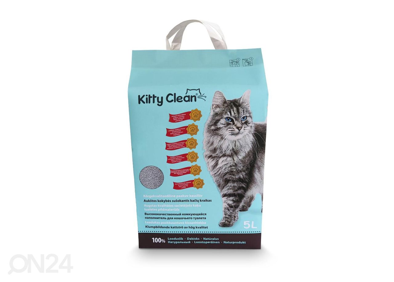 Kitty Clean paakkuntuva savihiekka 5L 2 kpl kuvasuurennos