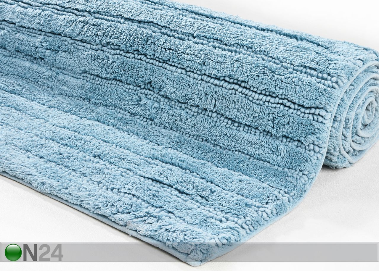 Kylpyhuoneen matto Cotton Stripe 60x100 cm kuvasuurennos