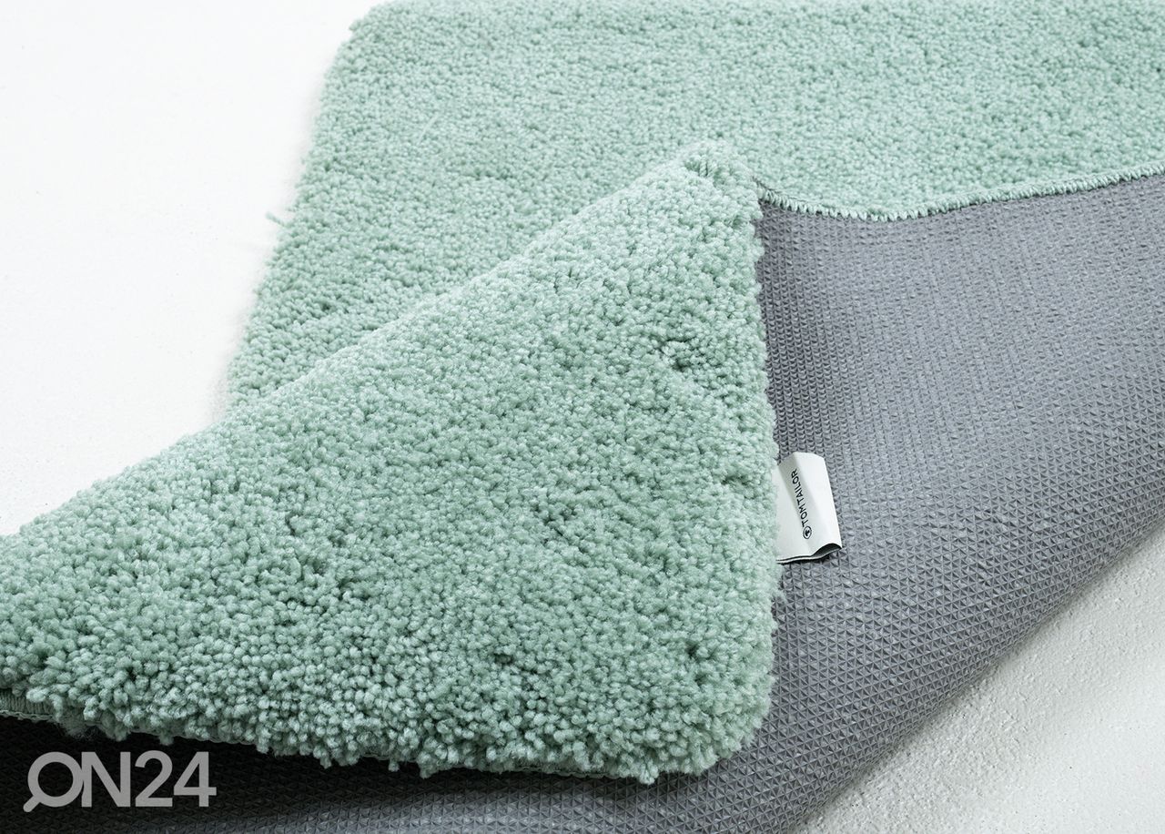 Kylpyhuoneen matto Tom Tailor Cozy Bath Uni 50x60 cm, mintunvihreä kuvasuurennos