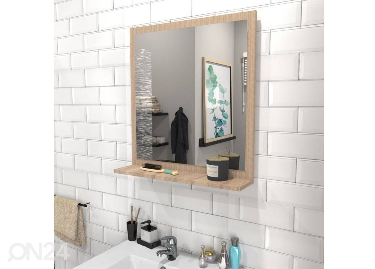 Kylpyhuoneen peili 60x65 cm kuvasuurennos